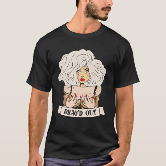Sleep de Doll Face Drag Queen Race T-shirt (Voorkant)