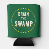 SLEEP DE ZWAMP Stop de slechte bureaucraten & Poli Blikjeskoeler (Achterkant)