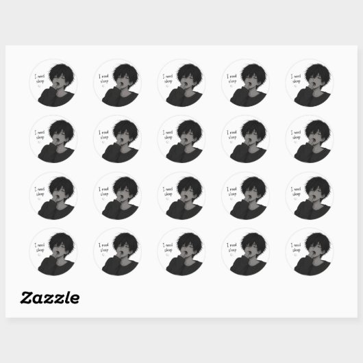 Sleep.exe Werkt Niet Meer Sticker (Vel)