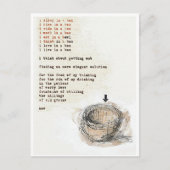 Sleep In A Box Art Poetry Postcard Briefkaart (Voorkant)