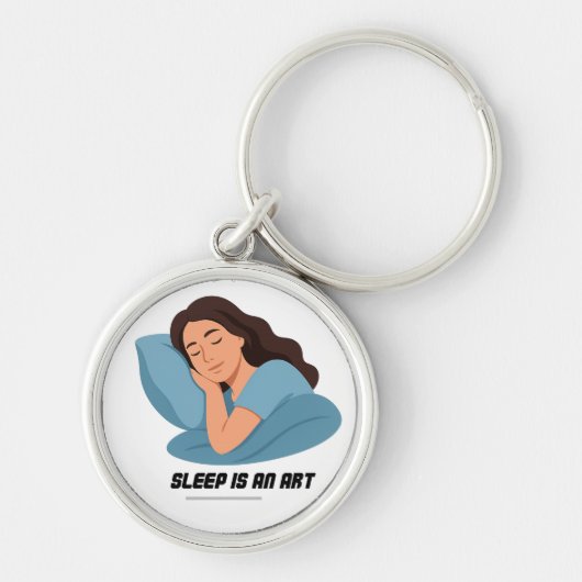 sleep is an art sleutelhanger (Voorkant)