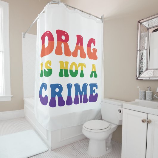 Sleep is geen Crime Shower Curtain Douchegordijn (In situ)