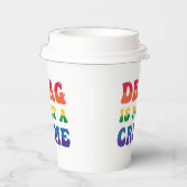 Sleep is geen cups van crimineel papier papieren bekers (Rechts)