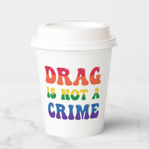 Sleep is geen cups van crimineel papier papieren bekers