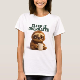 Sleep Is Overrated Sloth Mom Shirt