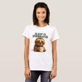 Sleep Is Overrated Sloth Mom Shirt (Voorkant volledig)
