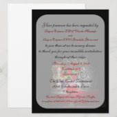 Sleep keizer en druk het Honorary Dinner Invitae i Kaart (Voorkant / Achterkant)