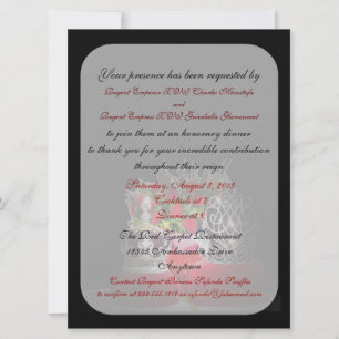 Sleep keizer en druk het Honorary Dinner Invitae i Kaart