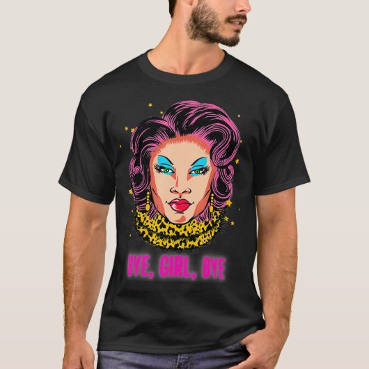 Sleep Koningin Doll Sleep Queen Face Graphic Drag T-shirt (Voorkant)