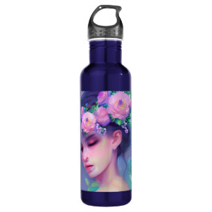 Sleep Maiden Etherische Fantasie Vrouw Kunst Waterfles