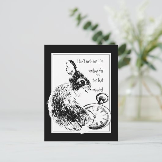 Sleep me, Konijn Van het laatste ogenblik, het Briefkaart (Staand voorkant)