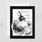 Sleep me, Konijn Van het laatste ogenblik, het Briefkaart (Voorkant / Achterkant)