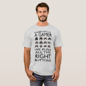 SLEEP MET EEN GAMER!! Heren basic T-shirt (Voorkant volledig)
