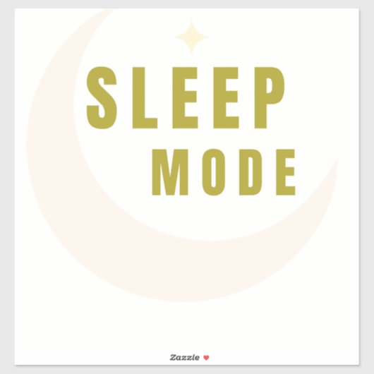 Sleep Mode Moon & Star Sticker (Vel)