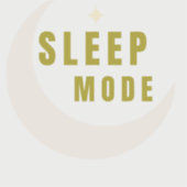 Sleep Mode Moon & Star Sticker (Voorkant)
