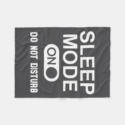 Sleep Mode On Please Don't Disturb I'm Sleeng I Lo Fleece Deken (Voorkant (Horizontaal))