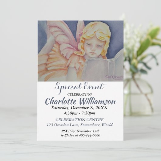 SLEEP OVER PARTIJGEBEURTENIS INVITE KAART (Staand voorkant)