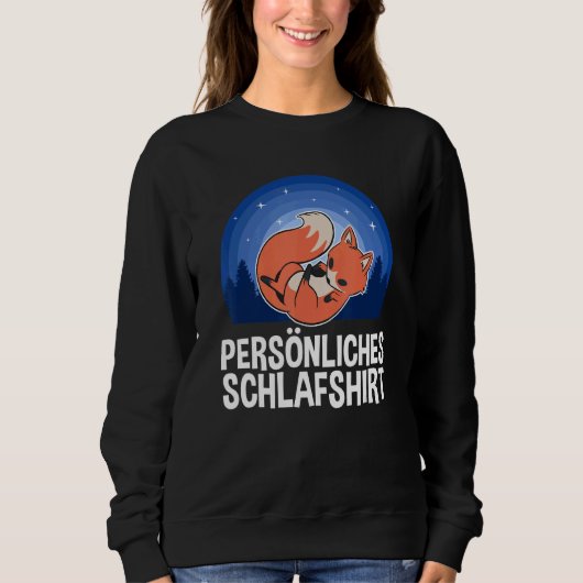 Sleep Pajamas Nightdress Cute Fox Trui (Voorkant)