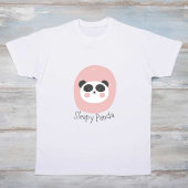 Sleep Panda Gedrukt Modern Wit baby T-shirt