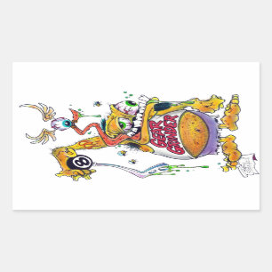 Sleep Papa cadeaus Gear Grinder 9000 Rechthoekige Sticker