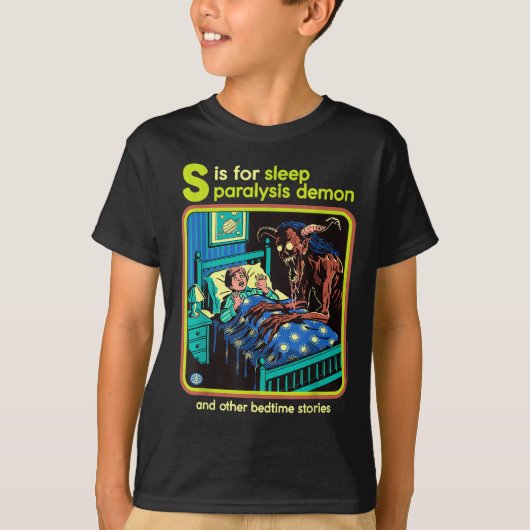 Sleep Paralysis Demon Sarcastic Retro Funny Adult  T-shirt (Voorkant)