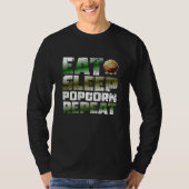 Sleep Popcorn Herhaal T-shirt (Voorkant)