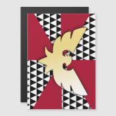 Sleep Pride vlag Magnetische Uitnodiging (Voorkant / Achterkant)