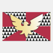 Sleep Pride vlag Rechthoekige Sticker (Voorkant)