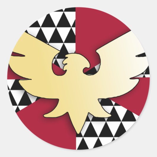 Sleep Pride vlag Ronde Sticker (Voorkant)