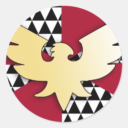 Sleep Pride vlag Ronde Sticker (Voorkant)