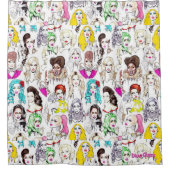 Sleep Queens Shower Curtain Douchegordijn (Voorkant)