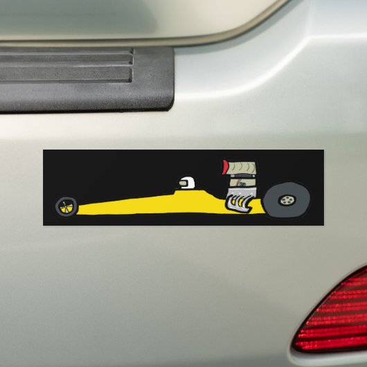 Sleep Racen Bumpersticker (Op auto)