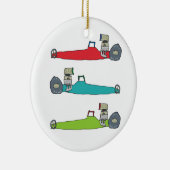 Sleep Racen Keramisch Ornament (Rechts)