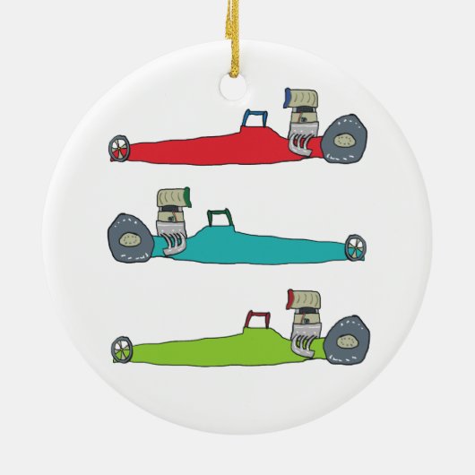 Sleep Racen Keramisch Ornament (Achterkant)