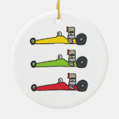 Sleep Racen Keramisch Ornament (Achterkant)