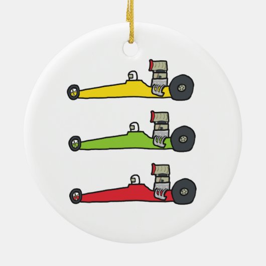 Sleep Racen Keramisch Ornament (Achterkant)