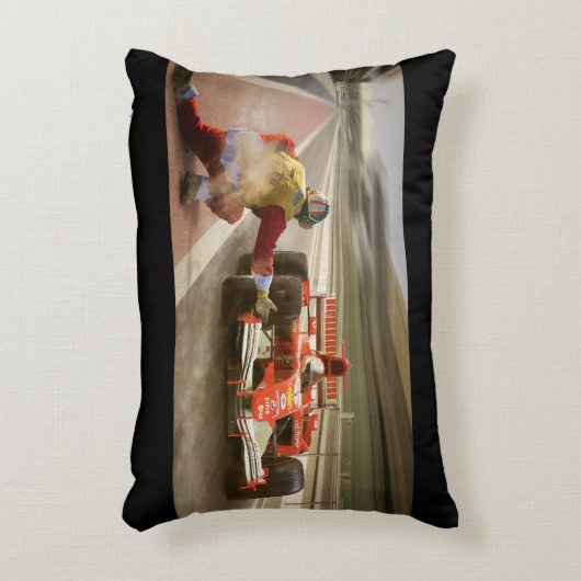 Sleep Racing kussen met de naam van het kind op de (Voorkant(Verticaal))