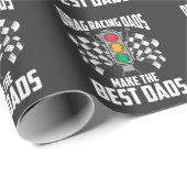 Sleep Racing Mechanic Pap Dragster Papa Racer Cadeaupapier (Rol Hoek)