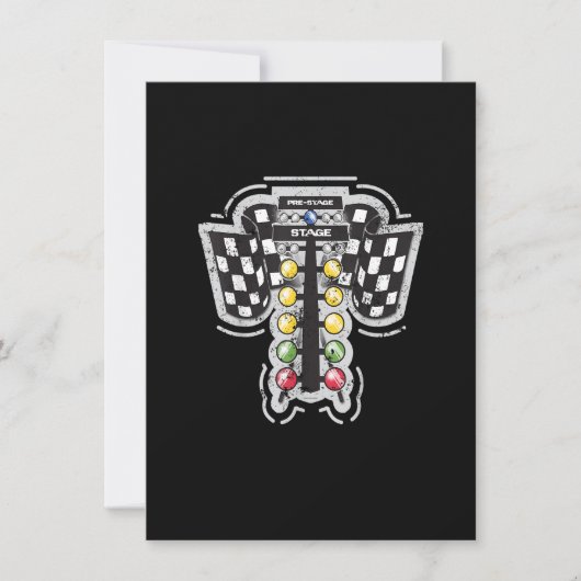 Sleep Racing met kerstboomverlichting naar Racing  Kaart (Voorkant)