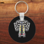 Sleep Racing met kerstboomverlichting naar Racing Sleutelhanger (Voorkant)