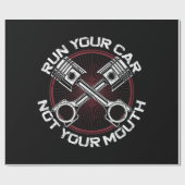 Sleep Racing Race Car  Run uw auto niet uw Cadeaupapier (Vlak)