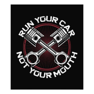 Sleep Racing Race Car  Run uw auto niet uw Foto Afdruk