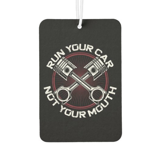 Sleep Racing Race Car Run uw auto niet uw Luchtverfrisser (Achterkant)