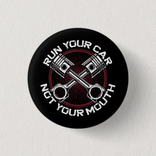Sleep Racing Race Car  Run uw auto niet uw Ronde Button 3,2 Cm