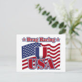 Sleep Racing USA Briefkaart (Staand voorkant)