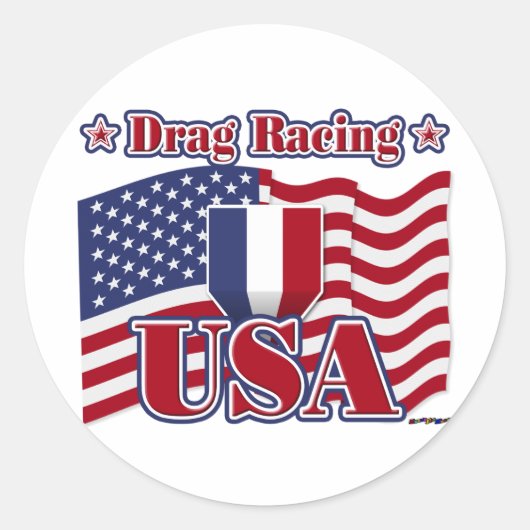 Sleep Racing USA Ronde Sticker (Voorkant)