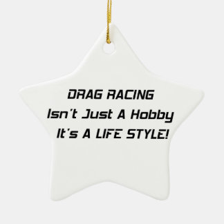 Sleep racistisch als een hobby met een levensstijl keramisch ornament