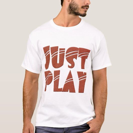 SLEEP T-shirt met basketbaltextuur (Voorkant)