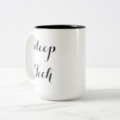 Sleep Tech-Mok Tweekleurige Koffiemok (Voorkant links)