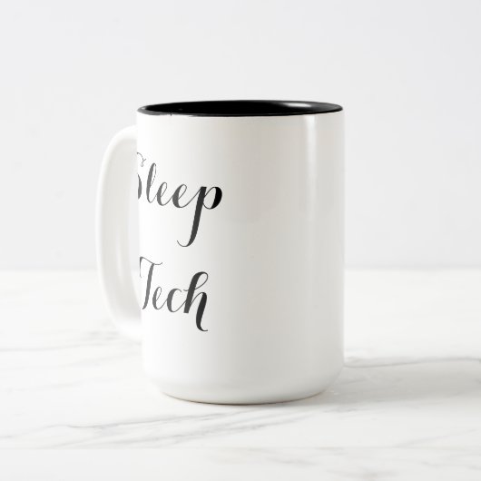 Sleep Tech-Mok Tweekleurige Koffiemok (Voorkant links)